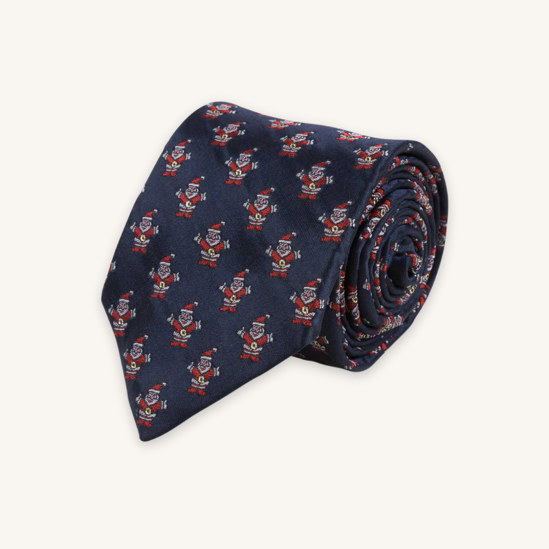 Blue Santa Tie