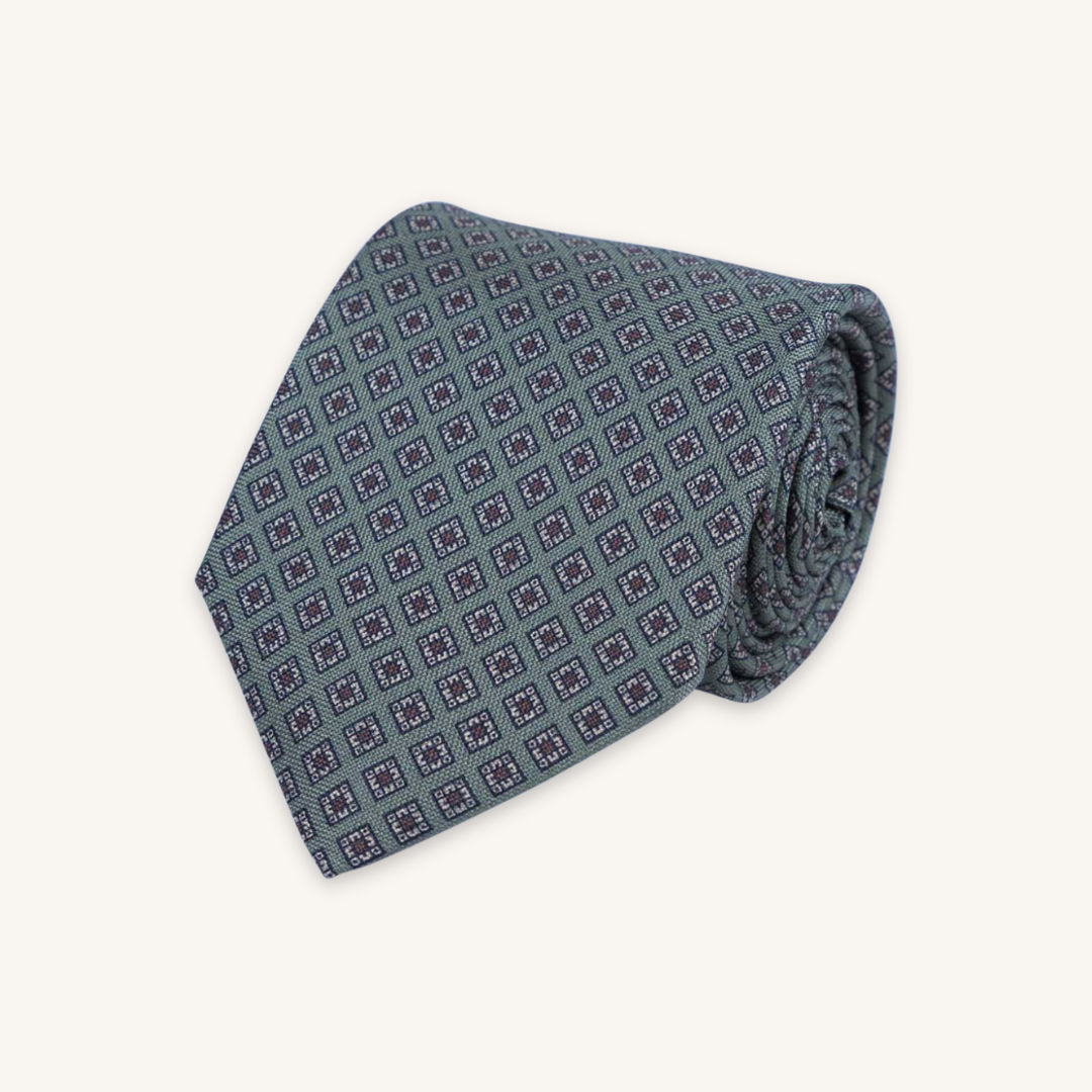 Green Silk Tie