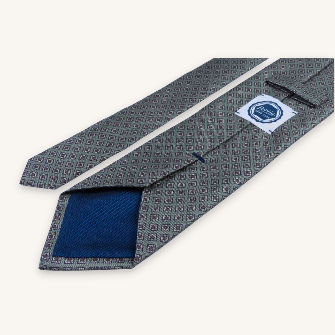 Green Silk Tie