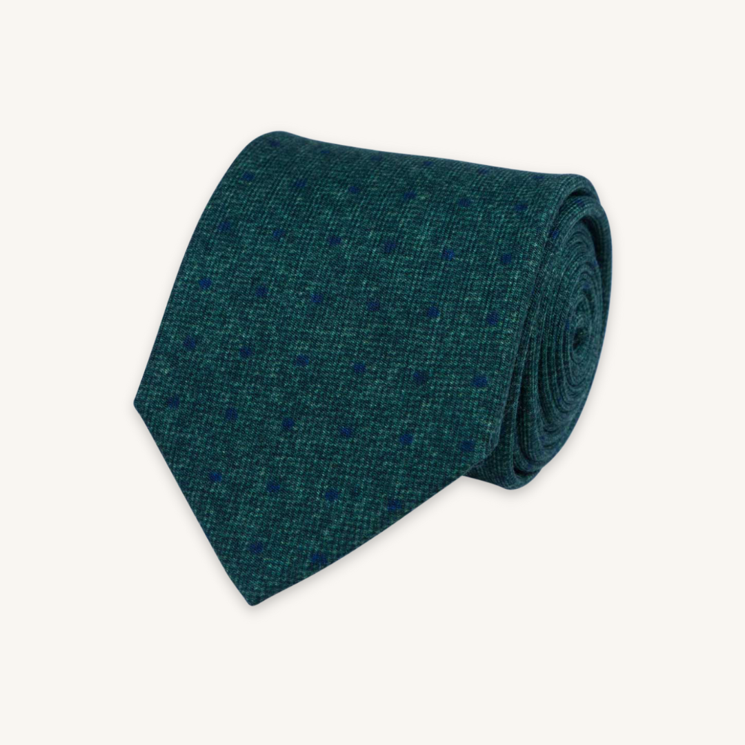 Green Wool Tie