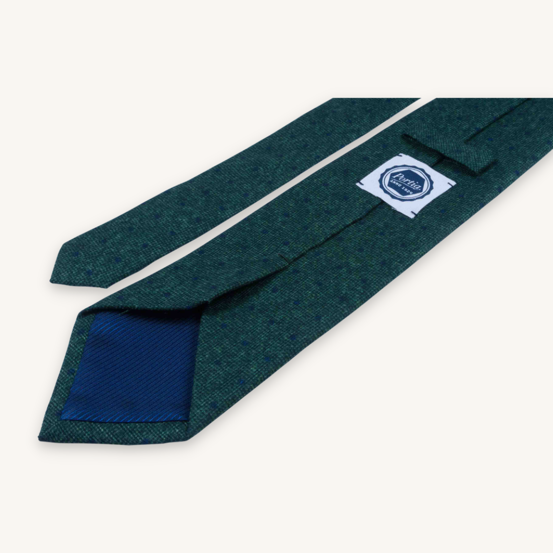 Green Wool Tie