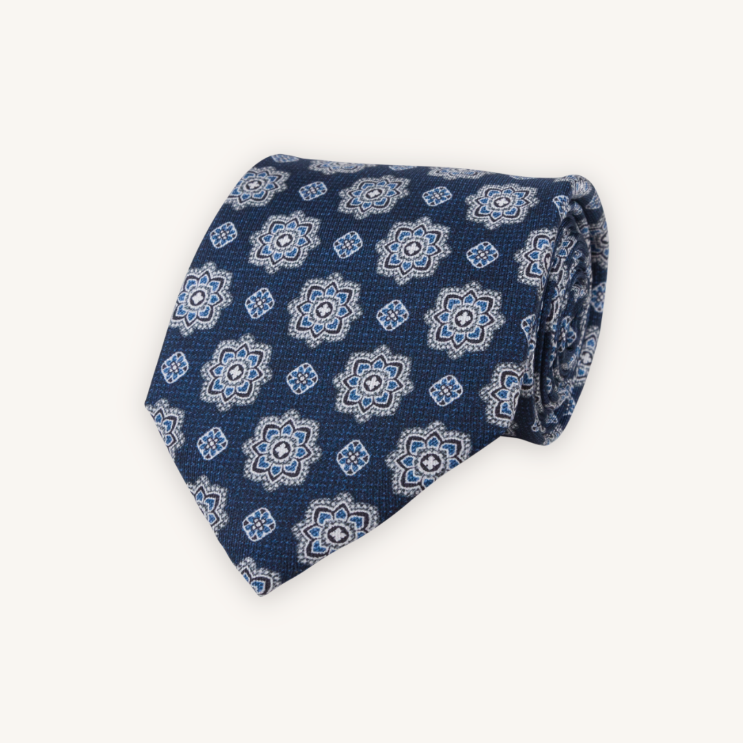 Dark Blue Silk Tie