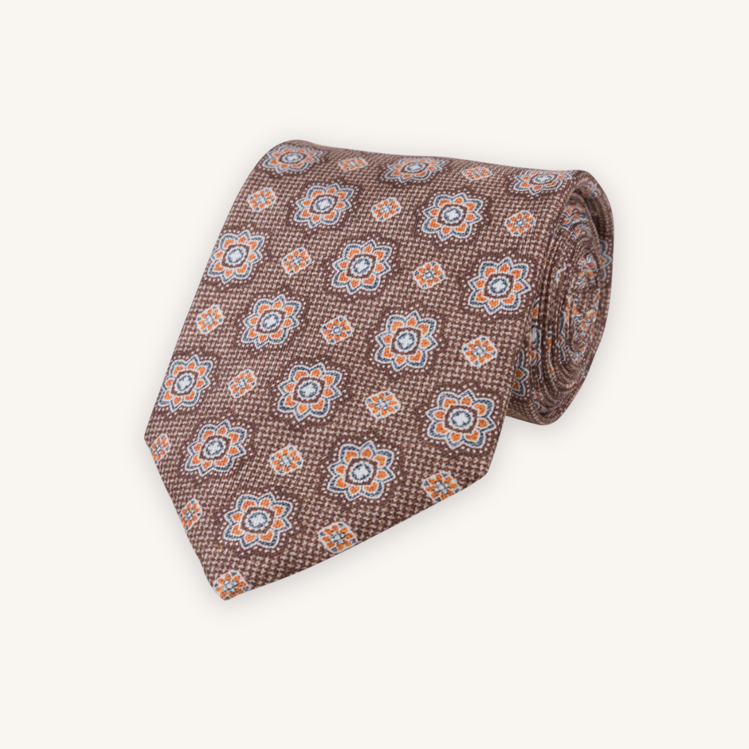 Brown Silk Tie