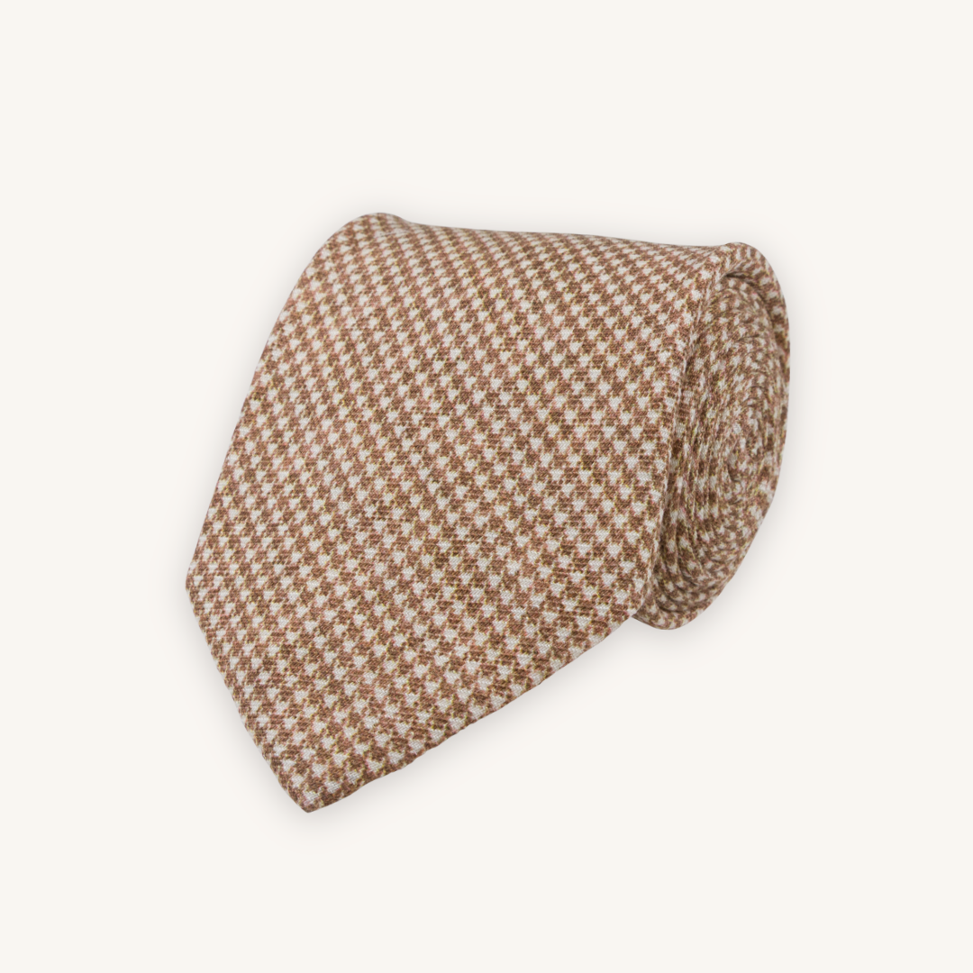 Beige Wool Tie