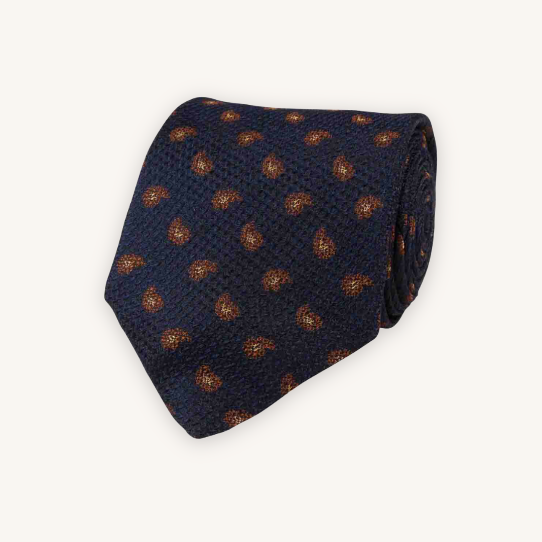 Dark Blue Silk Tie