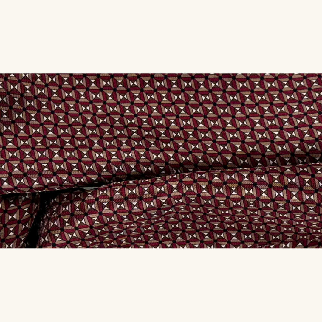 Burgundy Silk Scarf