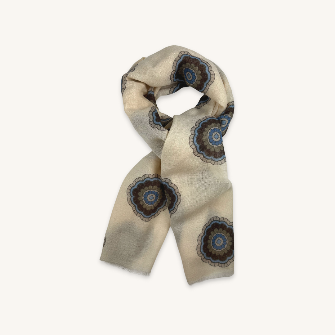 Off-White Wool Scarf