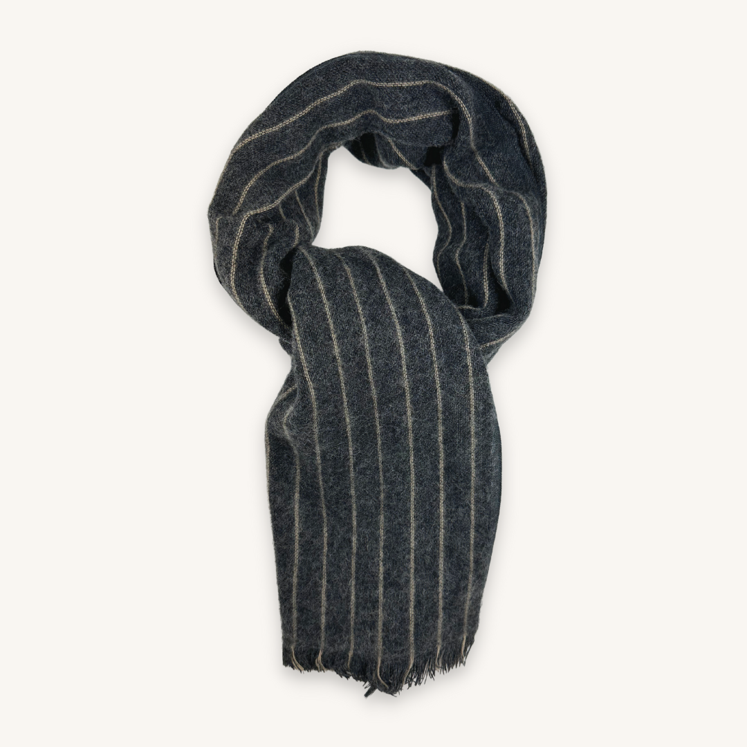 Grey Wool Scarf