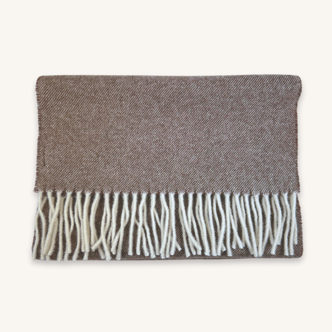 Brown Wool Scarf