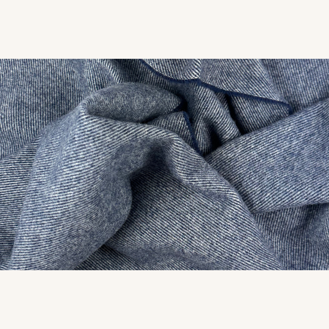 Blue Wool Scarf