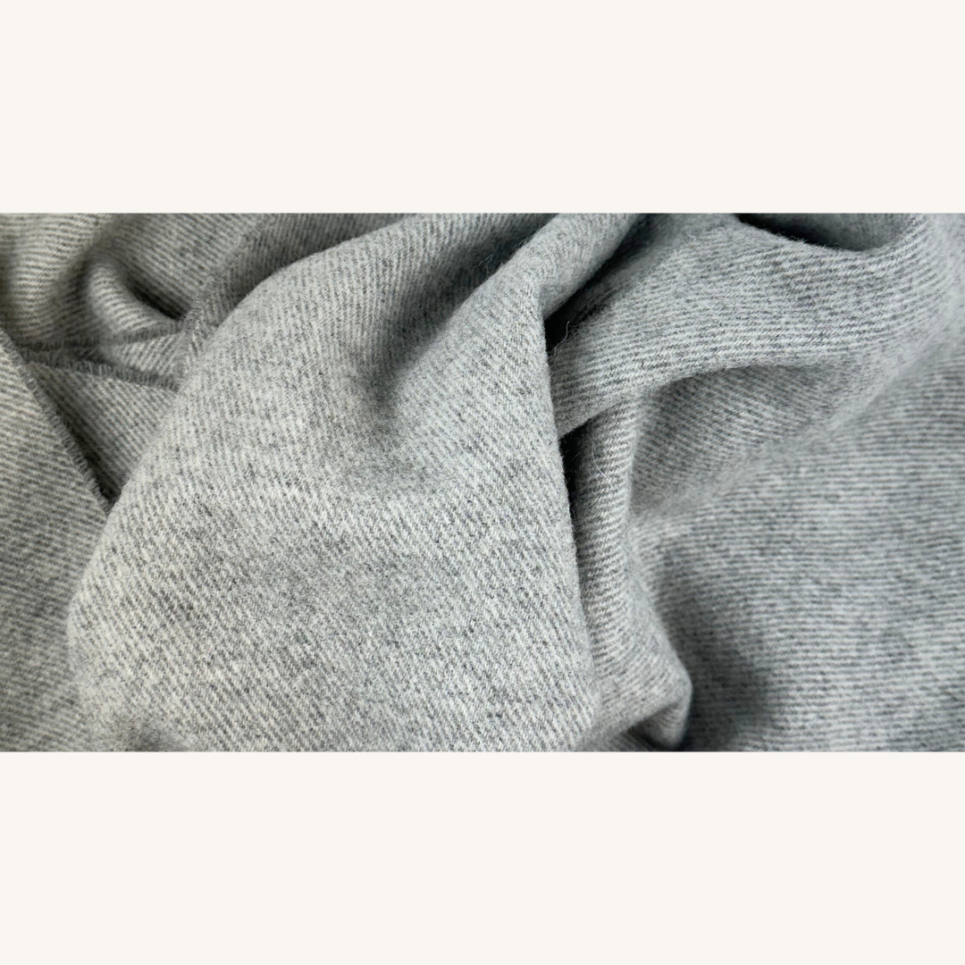 Grey Wool Scarf