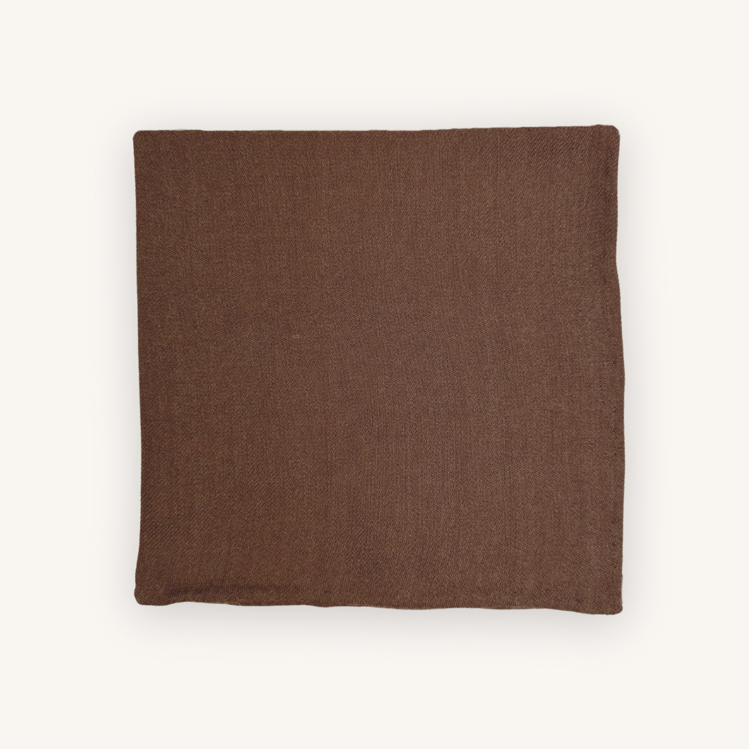 Brown Wool Pocket Square