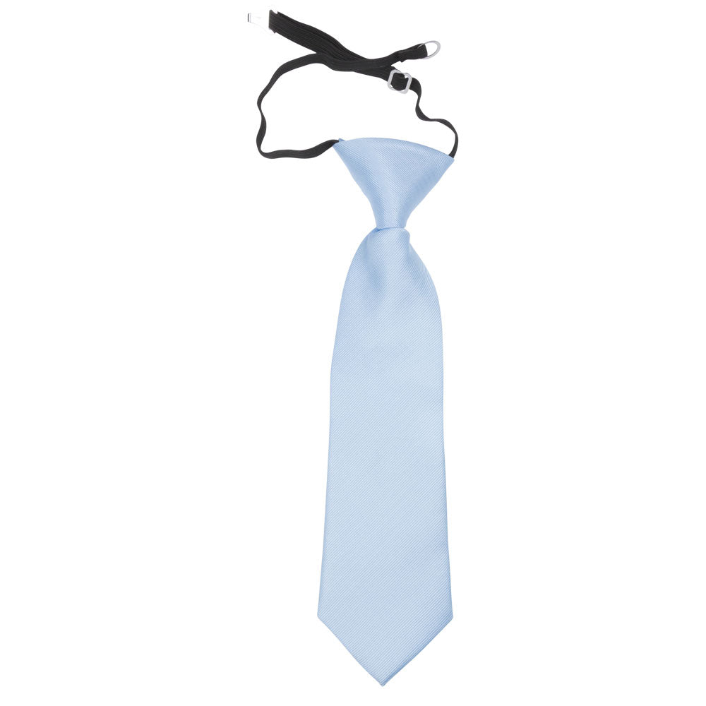 children kids light blue polyester tie