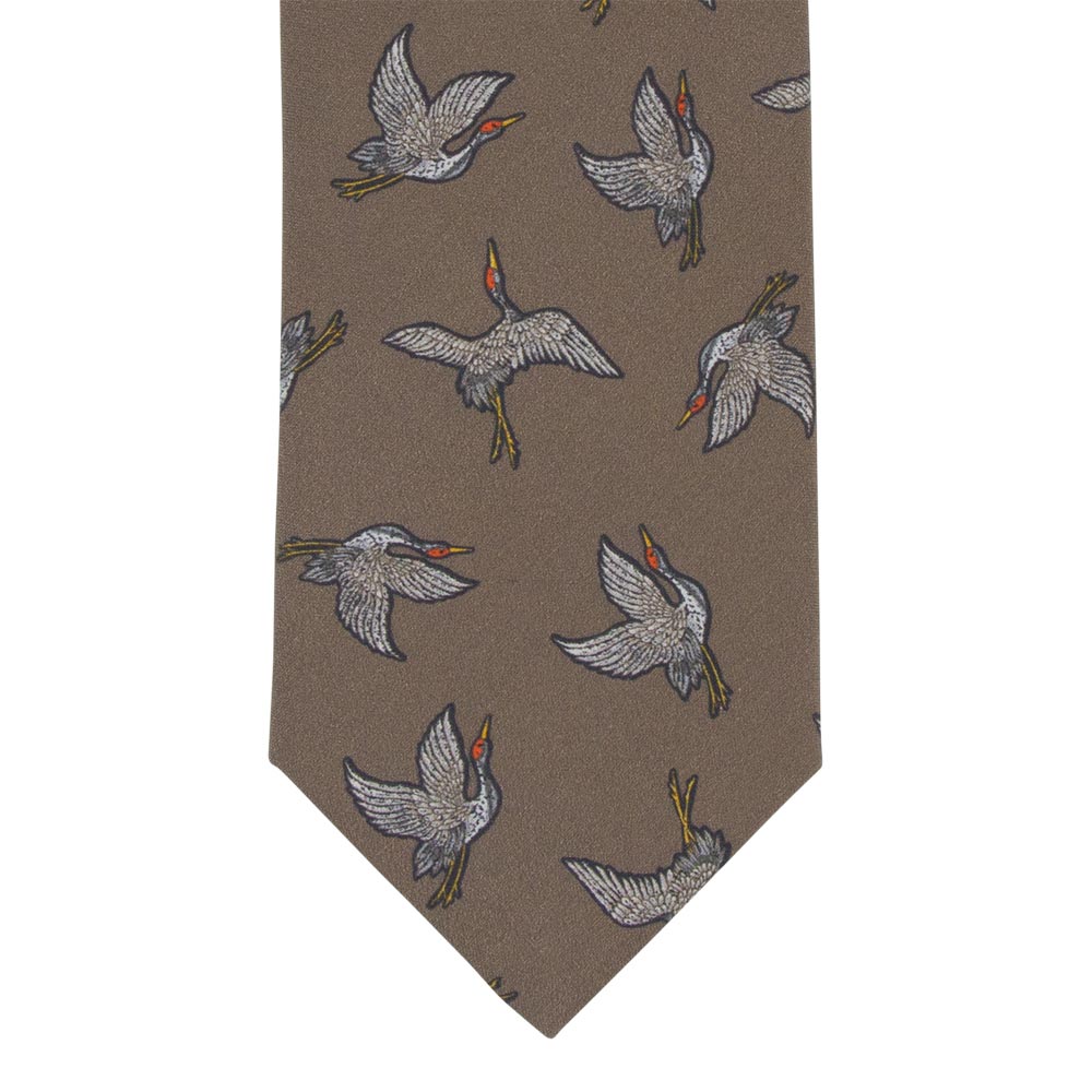 Taupe Silk Tie