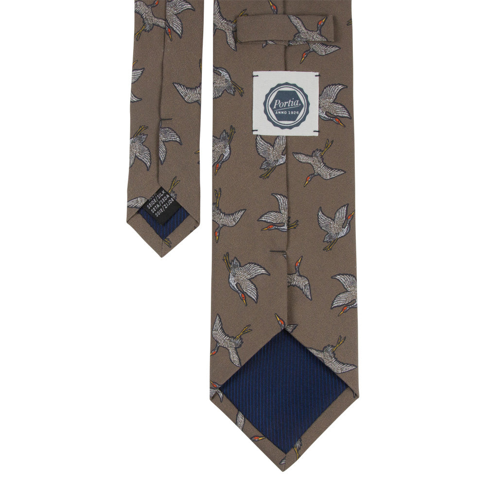 Taupe Silk Tie