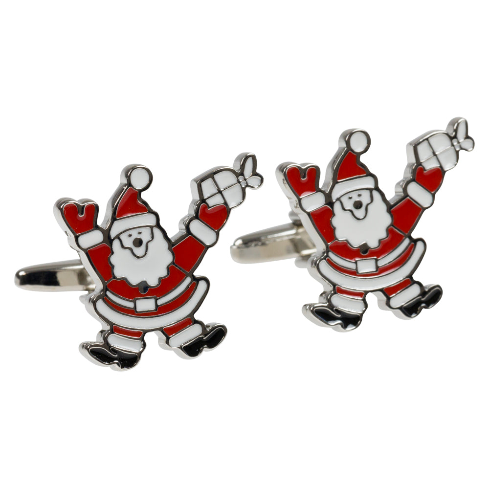 cufflinks santa claus shaped