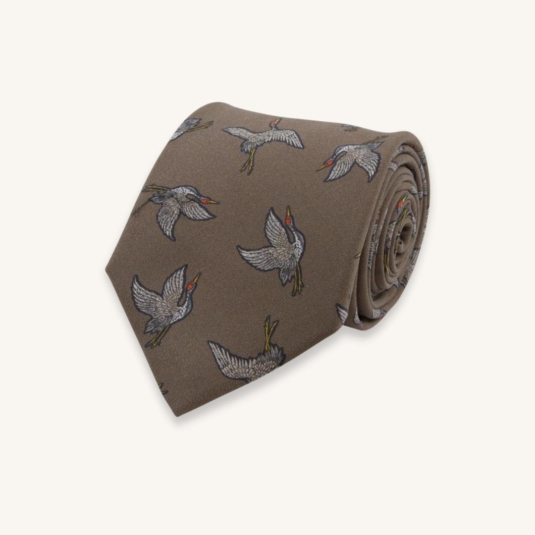 Taupe Silk Tie