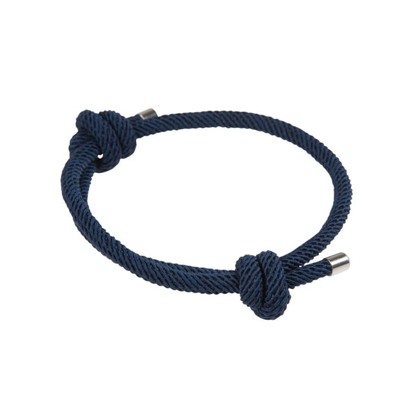 Black Double Braided Rope 18K Gold Stainless Steel Adjustable Bracelet –  ZIVOM