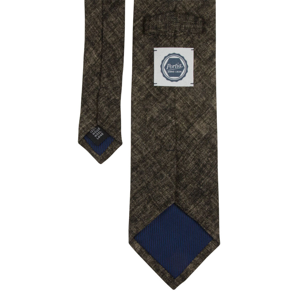 Brown Wool Tie