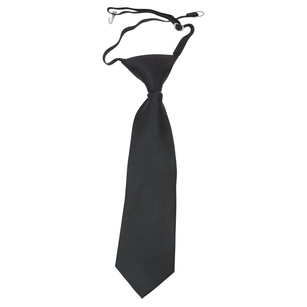 kids children polyester black tie 