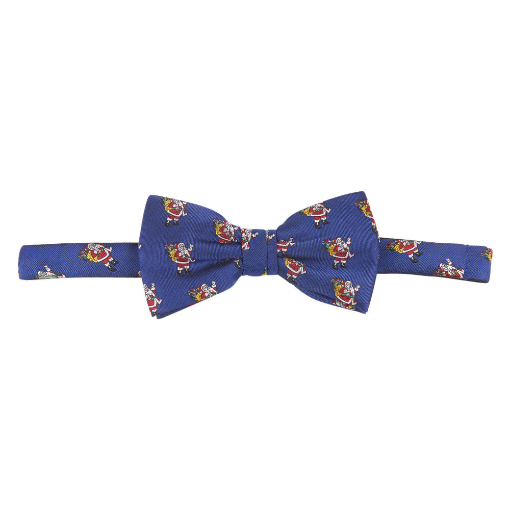 light blue santa claus bow tie front